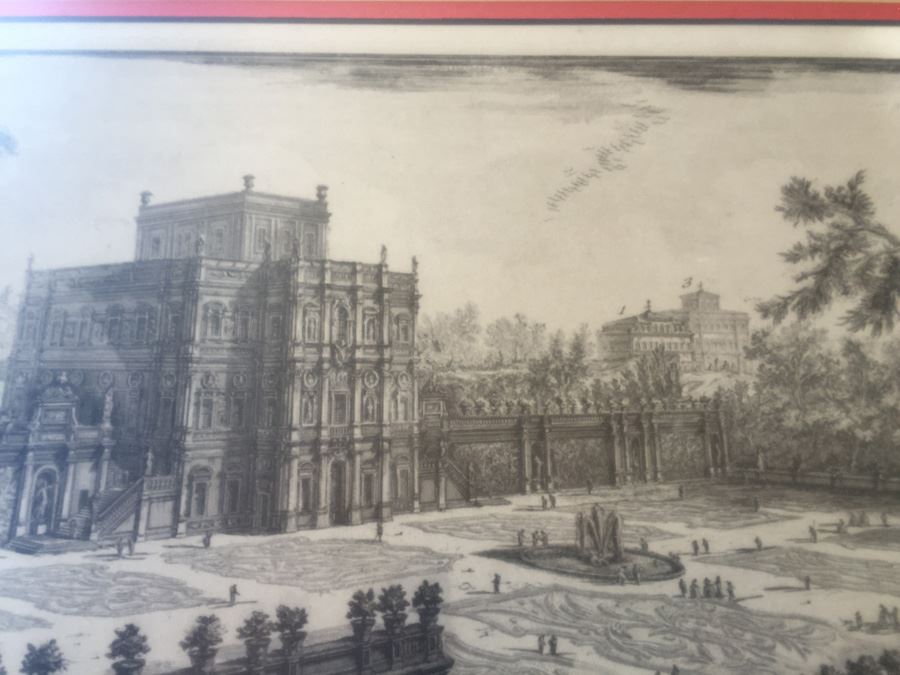 The Villa Pamphili (Villa Panfili) Etching By Giovanni Battista Piranesi Italian (1720 - 1778) Estimate $3,000-$3,500 [Photo 7]