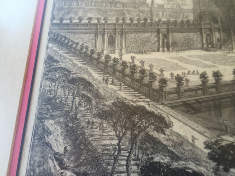 The Villa Pamphili (Villa Panfili) Etching By Giovanni Battista Piranesi Italian (1720 - 1778) Estimate $3,000-$3,500 [Photo 13]