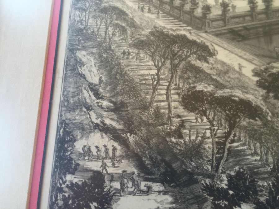 The Villa Pamphili (Villa Panfili) Etching By Giovanni Battista Piranesi Italian (1720 - 1778) Estimate $3,000-$3,500 [Photo 14]