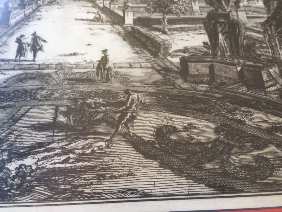 Veduta Della Villa Estnse in Tivoli (View Of The Villa d'Este, Tivoli) From Views Of Rome Etching By Giovanni Battista Piranesi Italian (1720 - 1778) Estimate $1,500-$3,000 [Photo 17]
