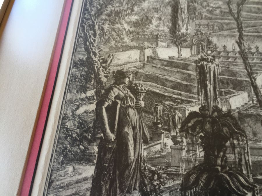 Veduta Della Villa Estnse in Tivoli (View Of The Villa d'Este, Tivoli) From Views Of Rome Etching By Giovanni Battista Piranesi Italian (1720 - 1778) Estimate $1,500-$3,000 [Photo 14]
