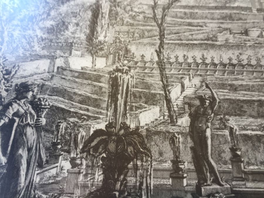 Veduta Della Villa Estnse in Tivoli (View Of The Villa d'Este, Tivoli) From Views Of Rome Etching By Giovanni Battista Piranesi Italian (1720 - 1778) Estimate $1,500-$3,000 [Photo 13]