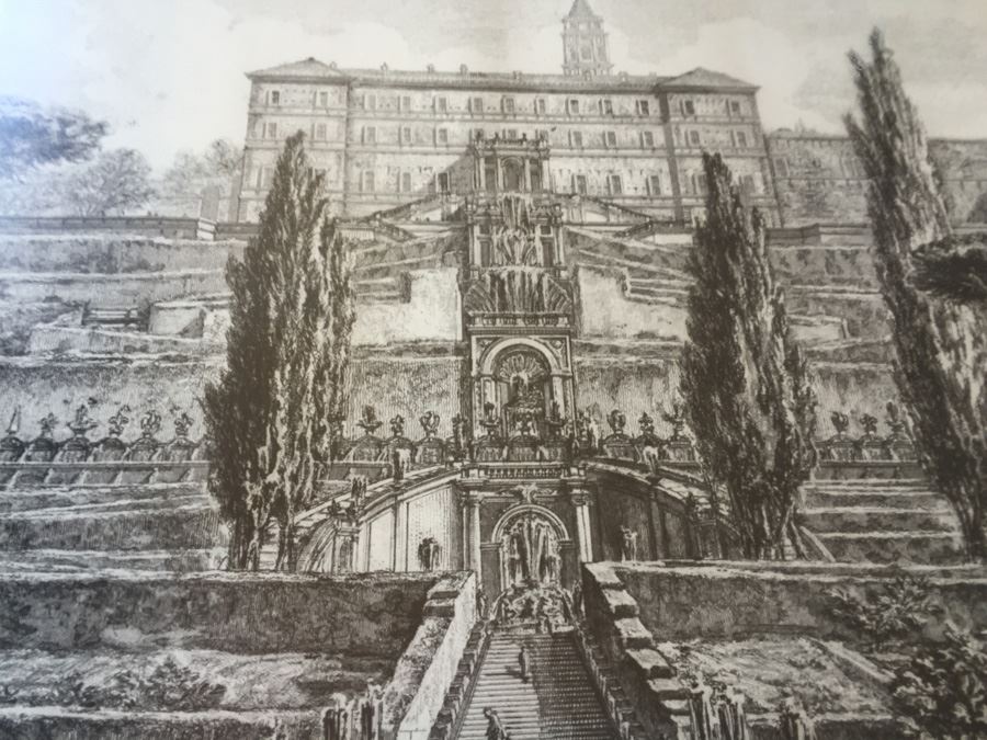 Veduta Della Villa Estnse in Tivoli (View Of The Villa d'Este, Tivoli) From Views Of Rome Etching By Giovanni Battista Piranesi Italian (1720 - 1778) Estimate $1,500-$3,000 [Photo 11]
