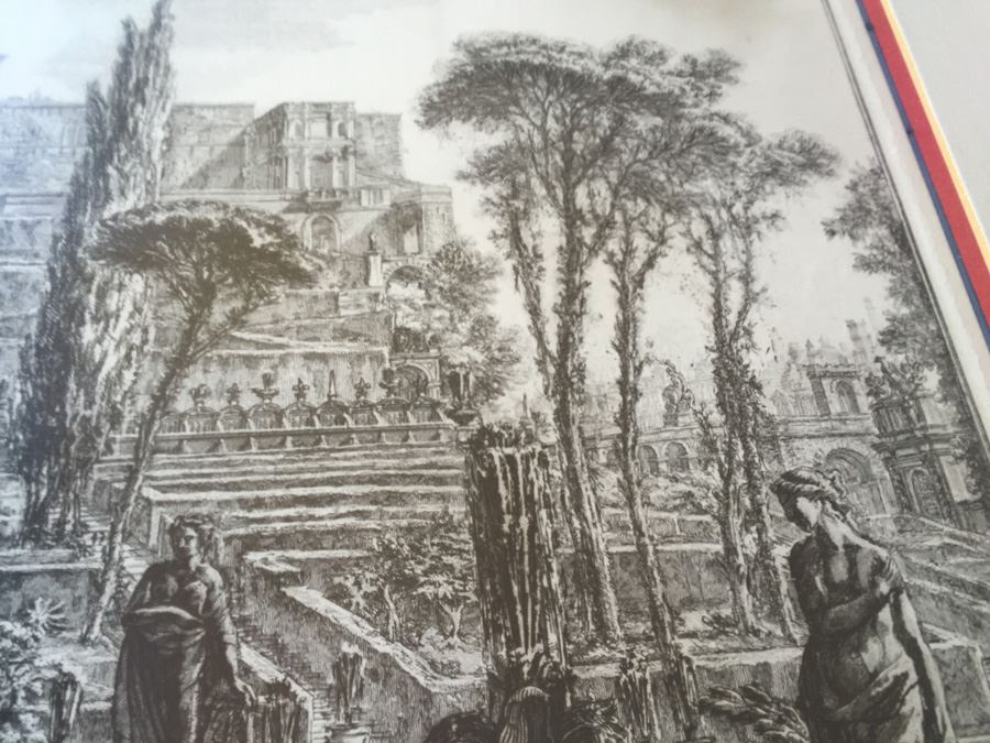 Veduta Della Villa Estnse in Tivoli (View Of The Villa d'Este, Tivoli) From Views Of Rome Etching By Giovanni Battista Piranesi Italian (1720 - 1778) Estimate $1,500-$3,000 [Photo 8]