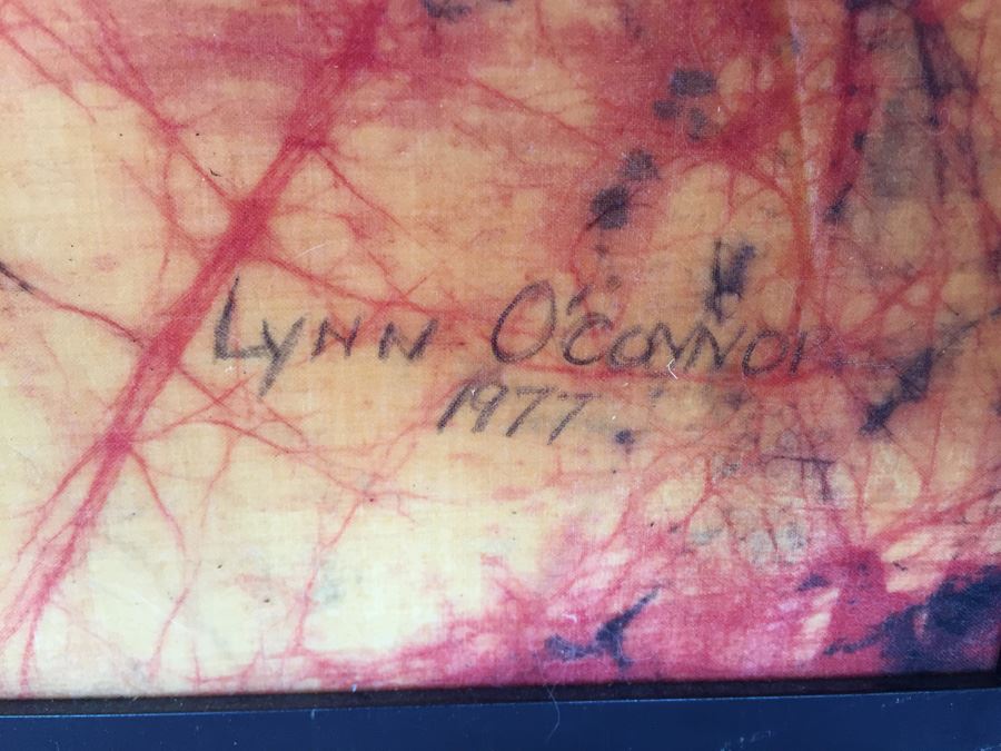 Vintage 1972 Black Cat Batik Lynn O'Connor [Photo 4]