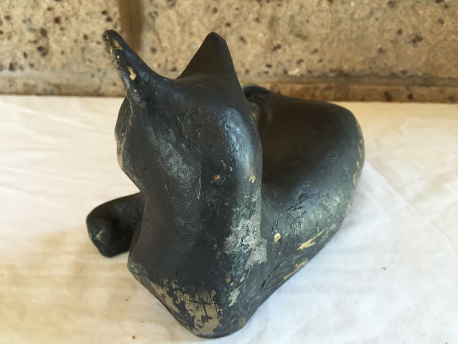 Vintage Brass Cat Sculpture [Photo 5]