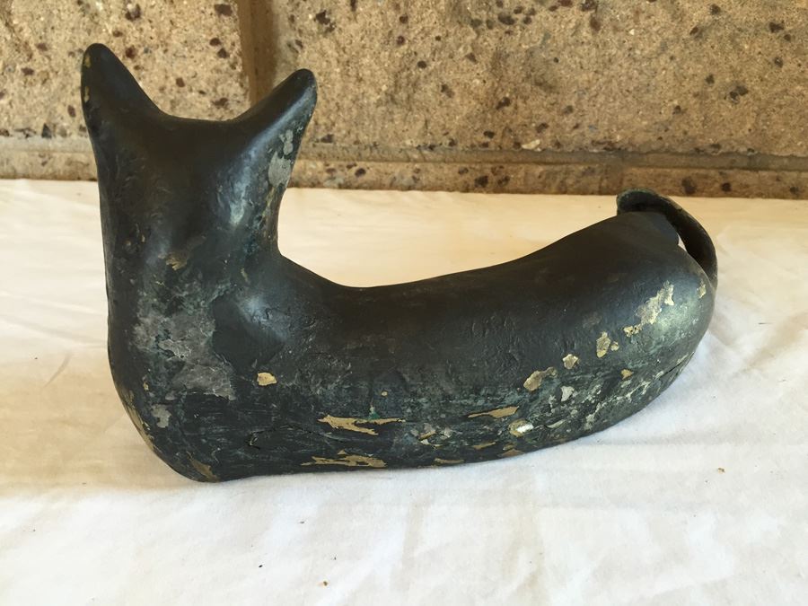 Vintage Brass Cat Sculpture [Photo 6]