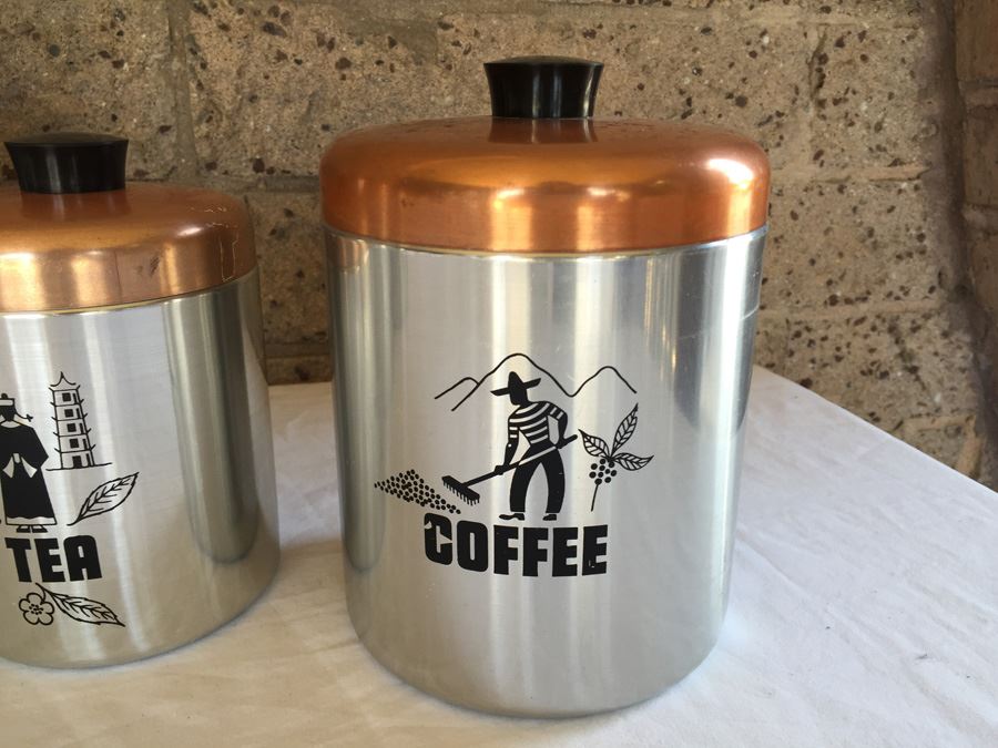 Vintage Hawthorn USA Canisters For Sugar, Flour, Tea And Coffee [Photo 5]
