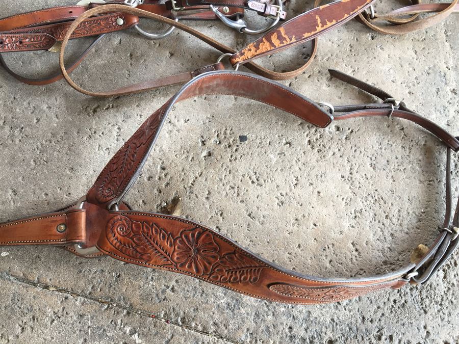 Chas. (Charles) P. Shipley Kansas City, MO Tooled Leather Saddle With ...