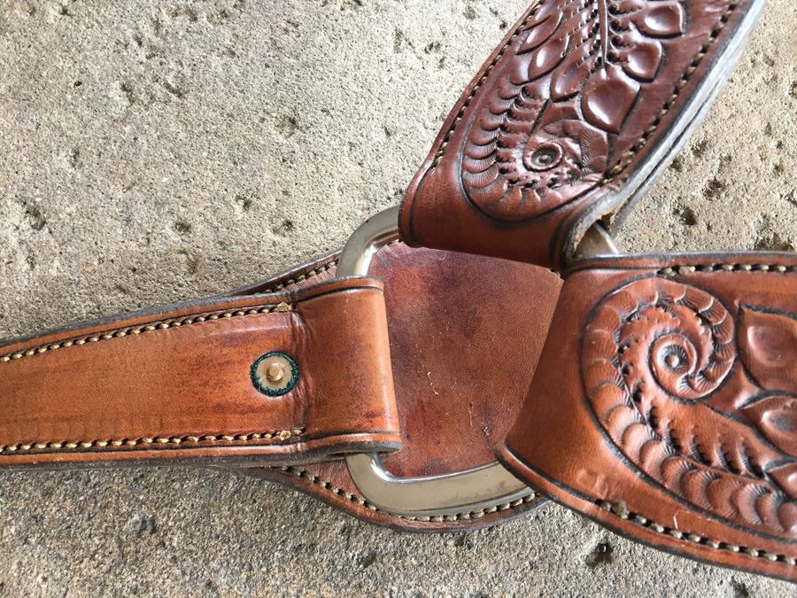 Chas. (Charles) P. Shipley Kansas City, MO Tooled Leather Saddle With ...