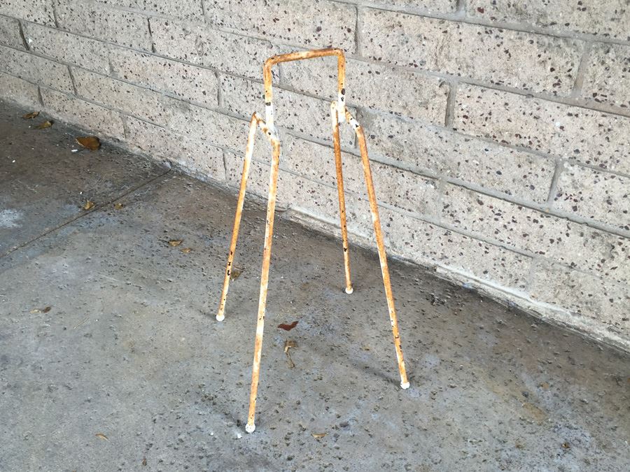 Mid-Century Frankoma Pottery Ashtray Drink Holder With Metal Stand [Photo 10]