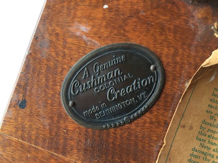Vintage Wood Stool Cushman Colonial Creation VT [Photo 3]