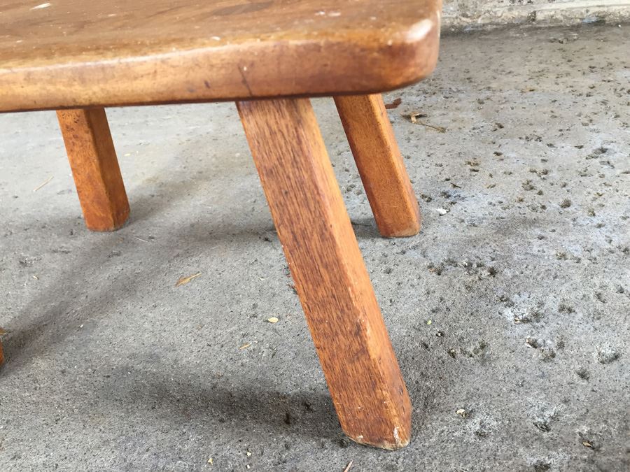 Vintage Wood Stool Cushman Colonial Creation VT [Photo 7]