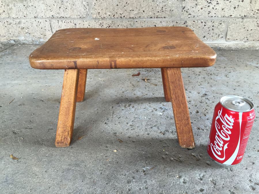 Vintage Wood Stool Cushman Colonial Creation VT [Photo 4]