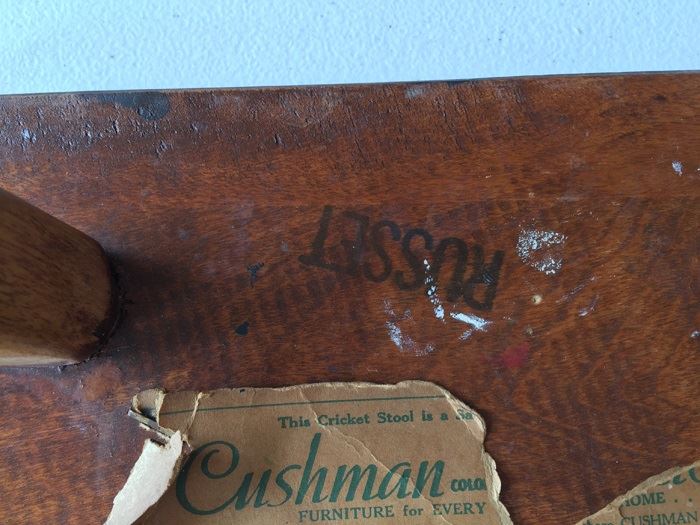 Vintage Wood Stool Cushman Colonial Creation VT [Photo 8]