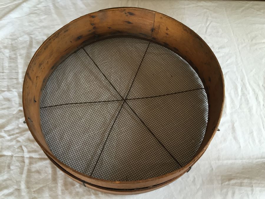 Antique Grain Sifter In Great Condition