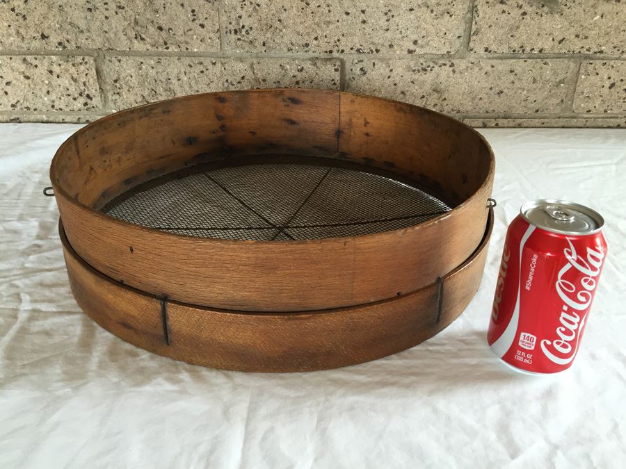 Antique Grain Sifter In Great Condition