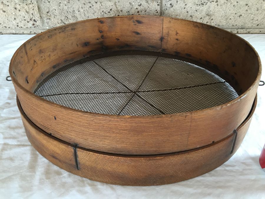 Antique Grain Sifter In Great Condition