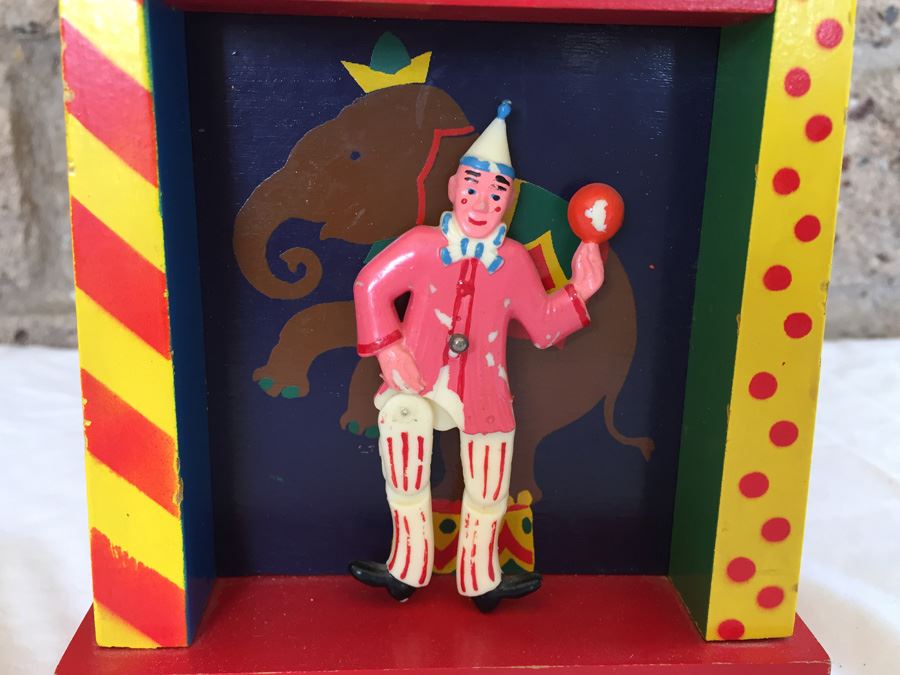 Reuge Swiss Musical Movement Music Box French Cancan Clown [Photo 4]