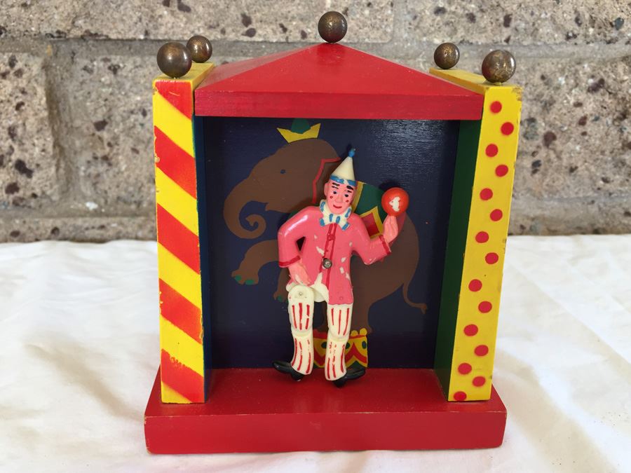 Reuge Swiss Musical Movement Music Box French Cancan Clown [Photo 5]