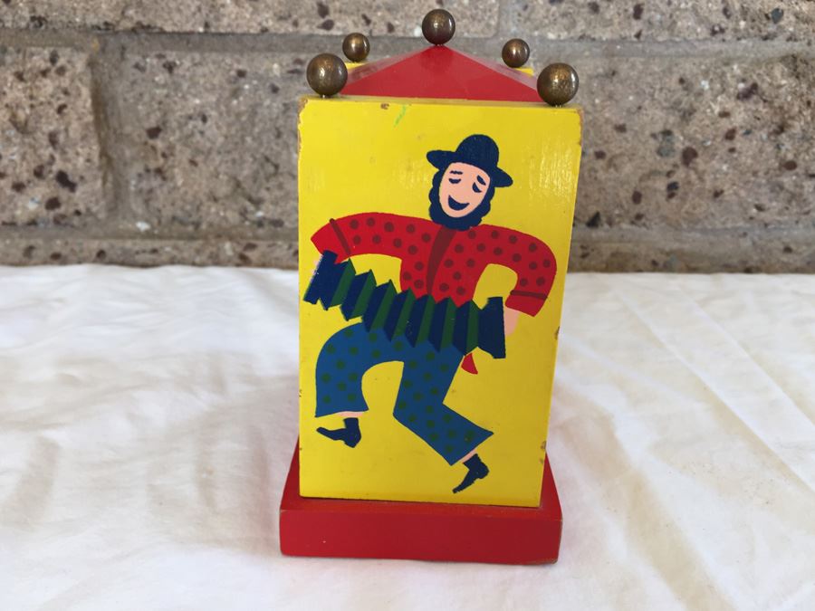 Reuge Swiss Musical Movement Music Box French Cancan Clown [Photo 3]