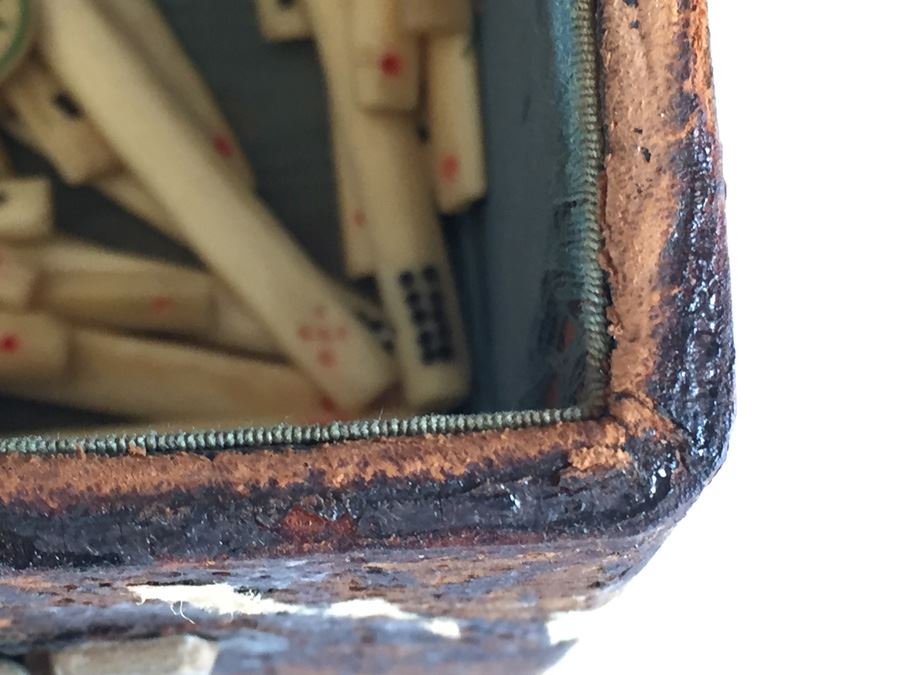 Old Mah Jong Mahjong Game In Carrying Case With Books Mahjongg Chinese Game [Photo 48]