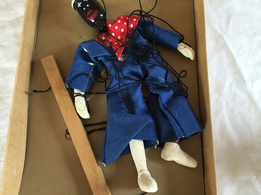 Marionettes American Crayon Co Black Puppet In Original Box [Photo 9]