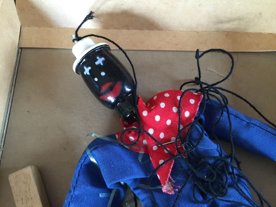 Marionettes American Crayon Co Black Puppet In Original Box [Photo 10]