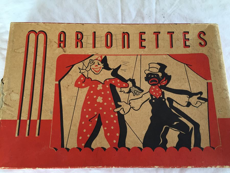 Marionettes American Crayon Co Black Puppet In Original Box [Photo 5]