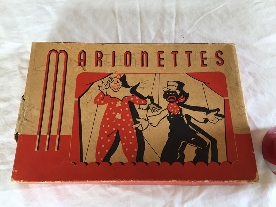 Marionettes American Crayon Co Black Puppet In Original Box [Photo 4]