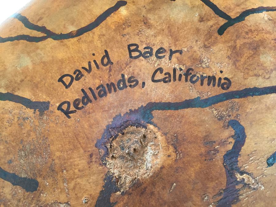 Hand Painted Gourd By David Baer Redlands, CA [Photo 3]