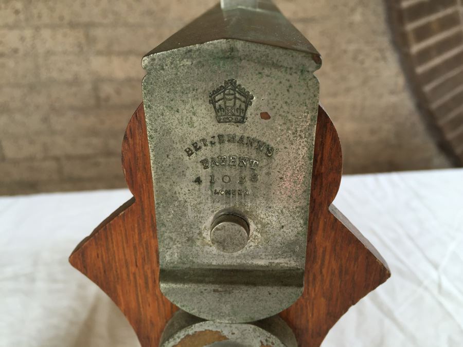 Antique English Tantalus (Liquor Decanter Holder) London England Without Decanters Lockable Liquor Caddy [Photo 2]