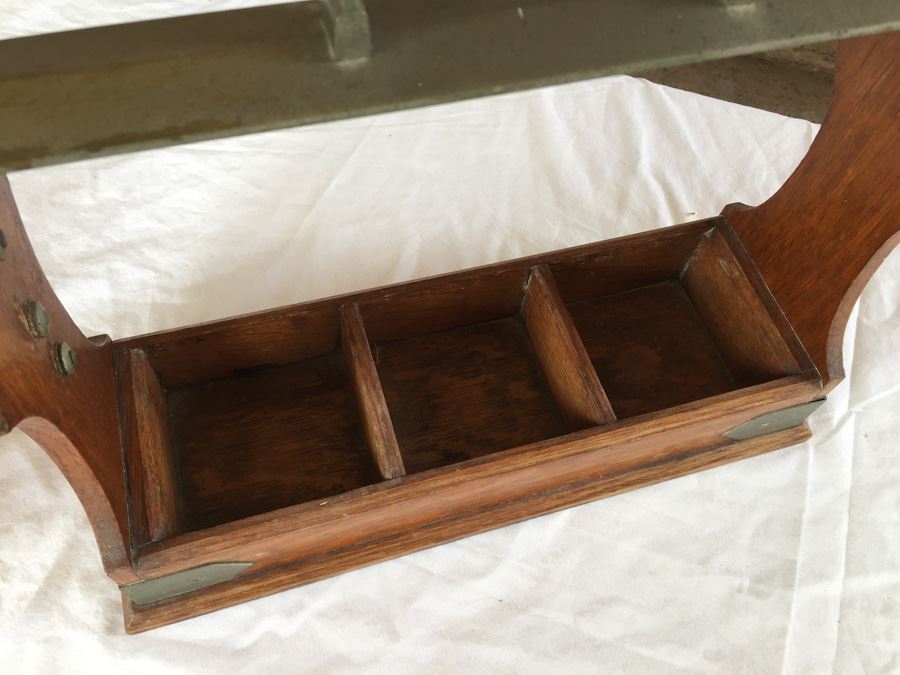 Antique English Tantalus (Liquor Decanter Holder) London England Without Decanters Lockable Liquor Caddy [Photo 6]