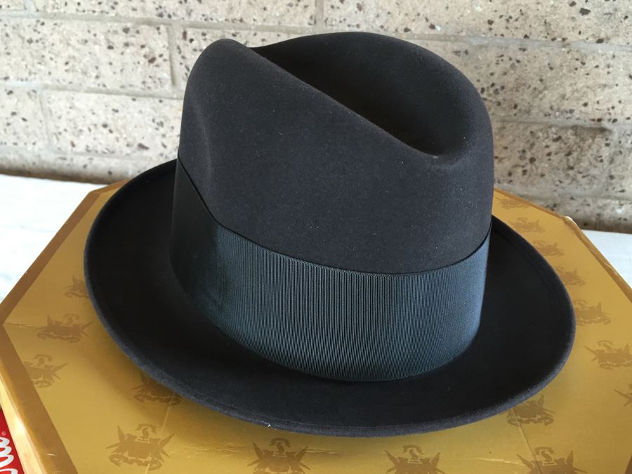 1950's Knox New York Fedora Hat In Original Box Size 7 1/8 [Photo 14]