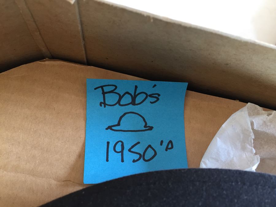 1950's Knox New York Fedora Hat In Original Box Size 7 1/8 [Photo 6]