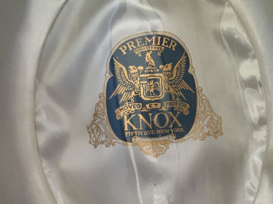 1950's Knox New York Fedora Hat In Original Box Size 7 1/8 [Photo 8]