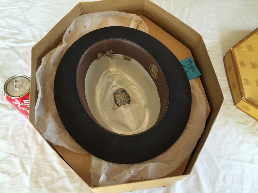 1950's Knox New York Fedora Hat In Original Box Size 7 1/8 [Photo 2]