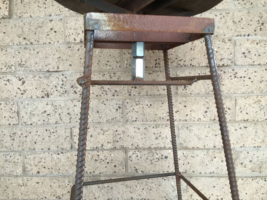 Custom Design Industrial Bar Stool Constructed From Rebar Metal [Photo 8]