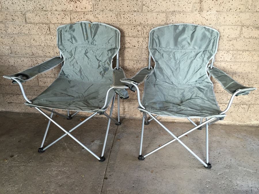 Pair Of Folding Camping Chairs
