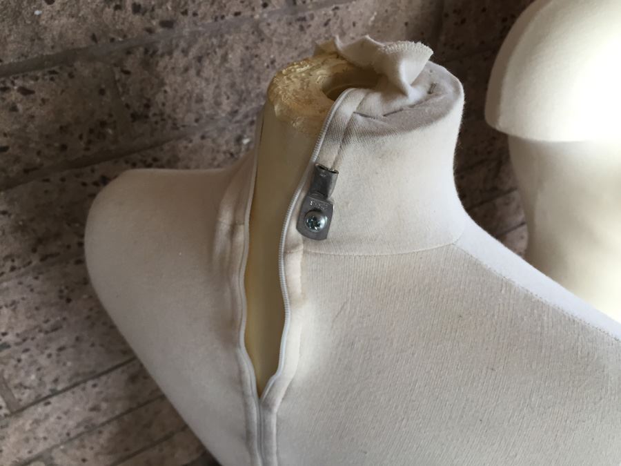 Pair Of Fabric Covered Body Mannequins [Photo 3]