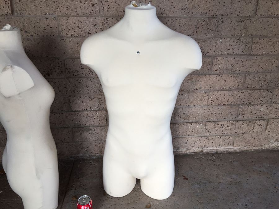 Pair Of Fabric Covered Body Mannequins [Photo 4]