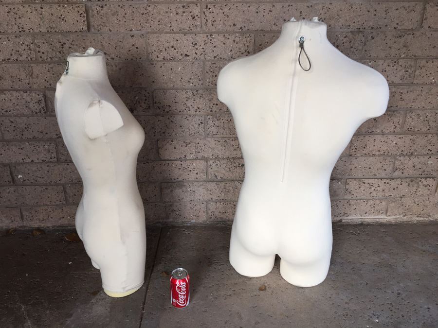 Pair Of Fabric Covered Body Mannequins [Photo 6]
