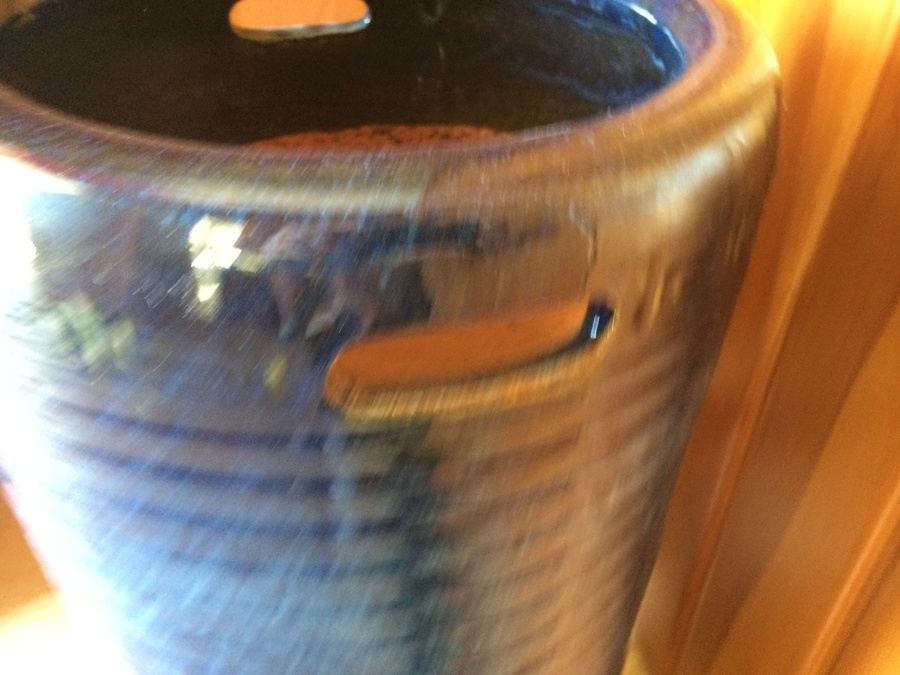 Blue Glaze Pottery Umbrella Stand [Photo 5]