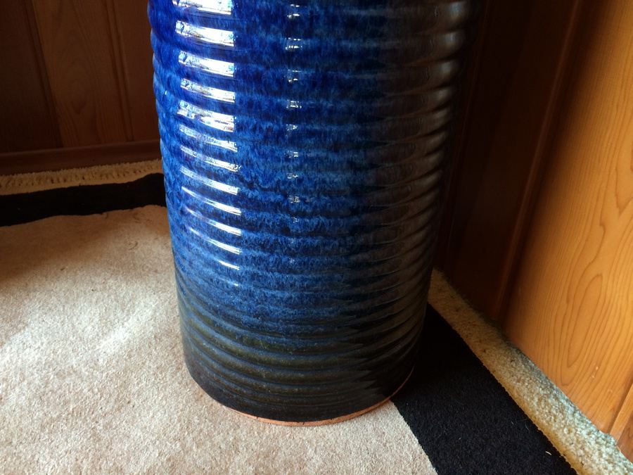 Blue Glaze Pottery Umbrella Stand [Photo 6]