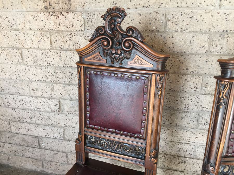 Nicely Carved Ornate Antique Chairs Estimate $250 Each [Photo 11]
