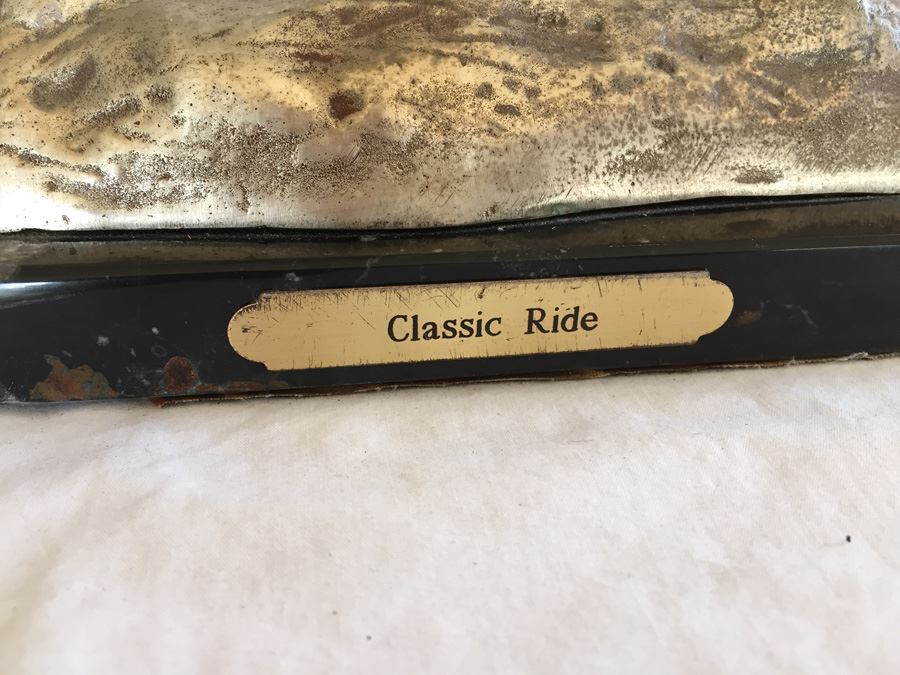 American Silvered-Metal Sculpture On Marble Base Of Horse & Cowboy Titled 'Classic Ride' Signed H. Bros Limited Edition 5/100 Estimate $700-$900 [Photo 7]