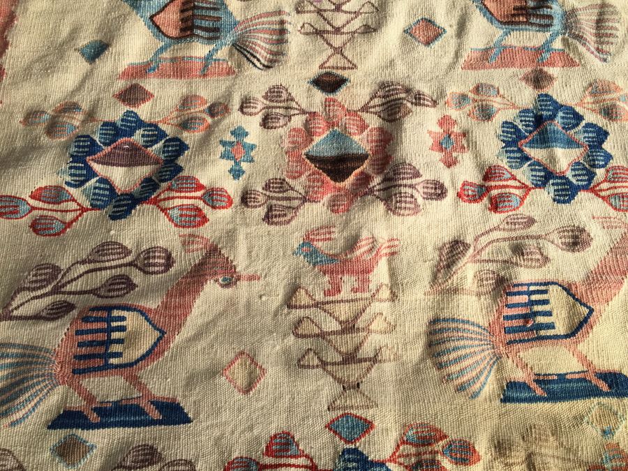 Hand Woven Wool Tribal Area Rug In Neutral Colors [Photo 9]