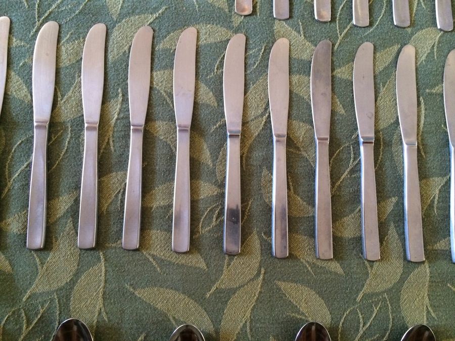 64-Piece Gense Sweden 18-8 Stainless Steel Flatware Set [Photo 6]