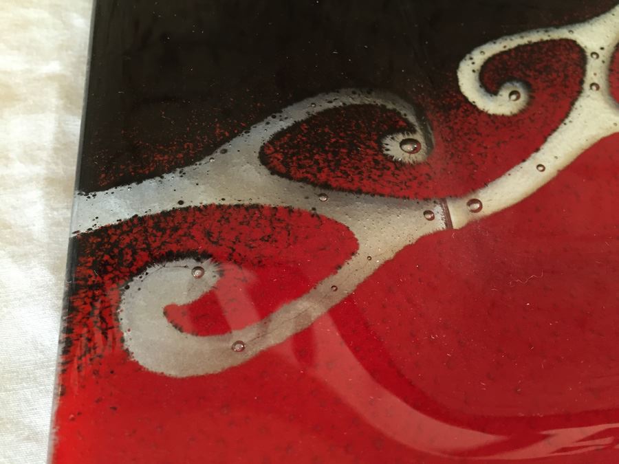 Revitaglass Art Glass Tray Made In New Zealand [Photo 2]