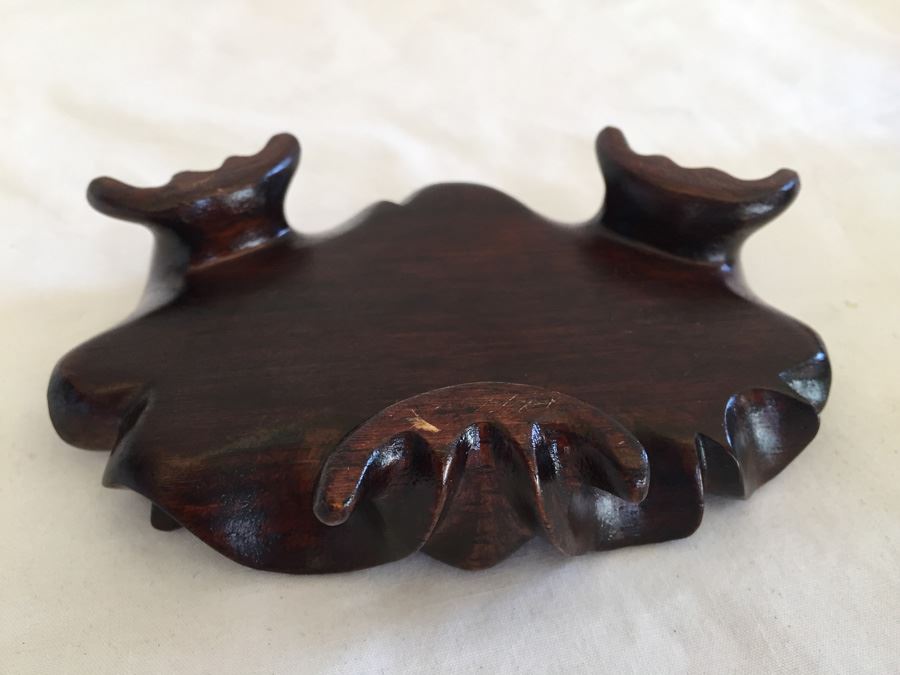 Stunning Nicely Carved JADE Chinese Elder Statue With Custom Carved Wooden Stand [Photo 33]